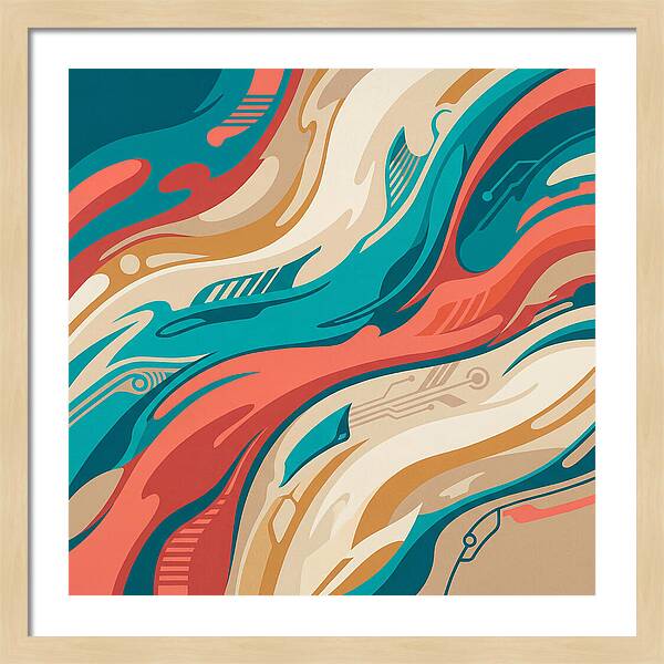 Abstract Flowing Colors