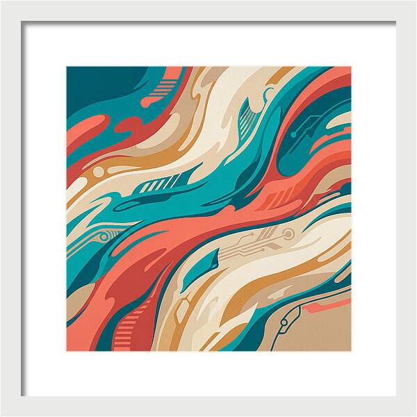 Abstract Flowing Colors