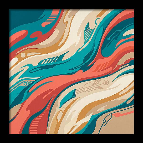 Abstract Flowing Colors