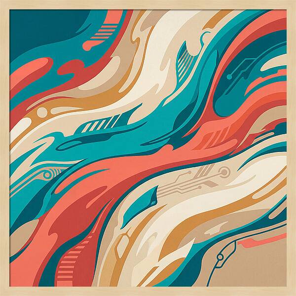 Abstract Flowing Colors