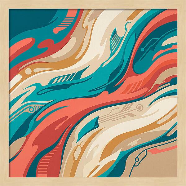 Abstract Flowing Colors