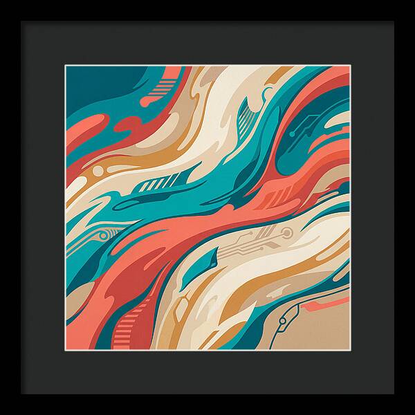Abstract Flowing Colors