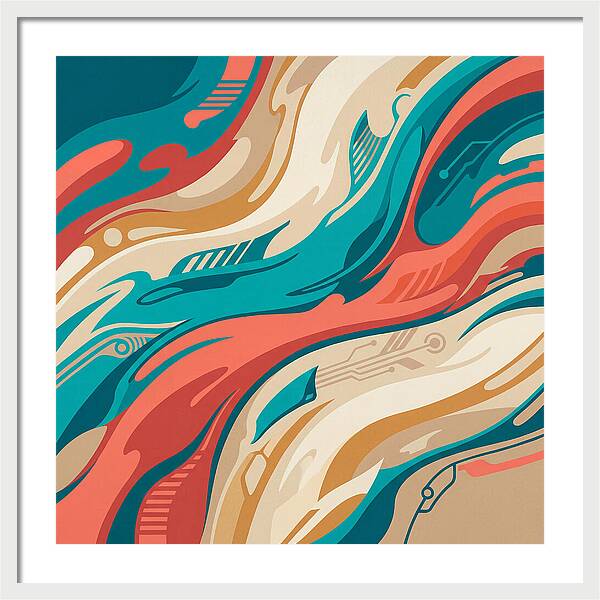 Abstract Flowing Colors
