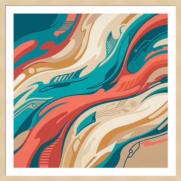 Abstract Flowing Colors