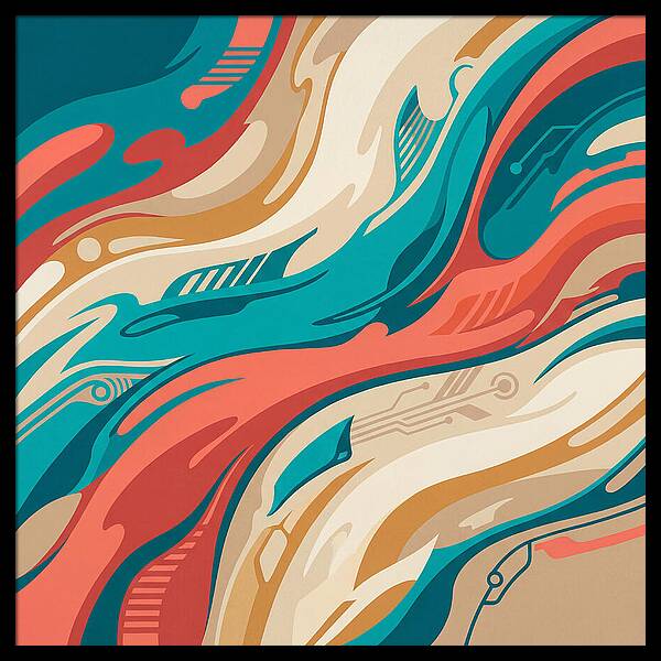 Abstract Flowing Colors