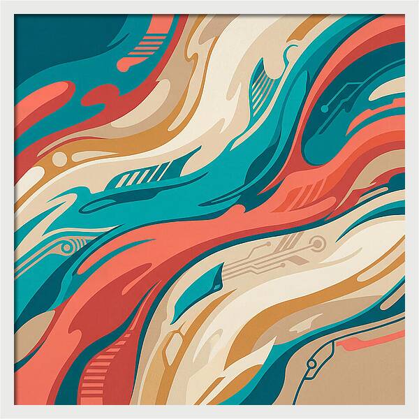 Abstract Flowing Colors