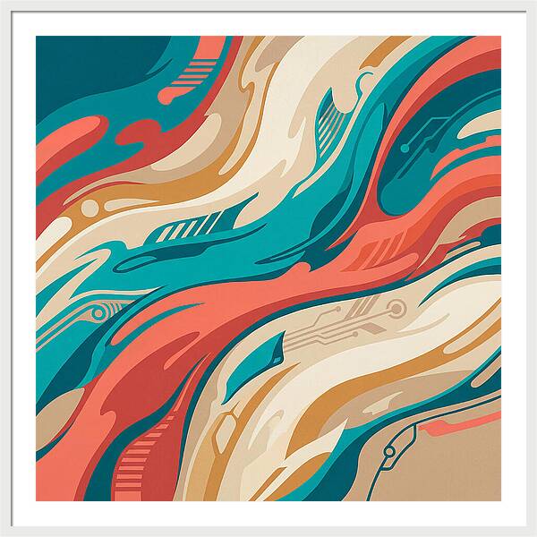 Abstract Flowing Colors