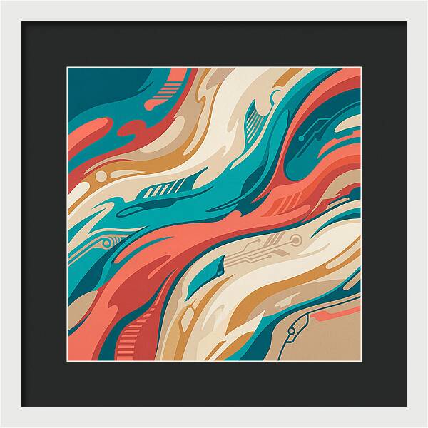 Abstract Flowing Colors
