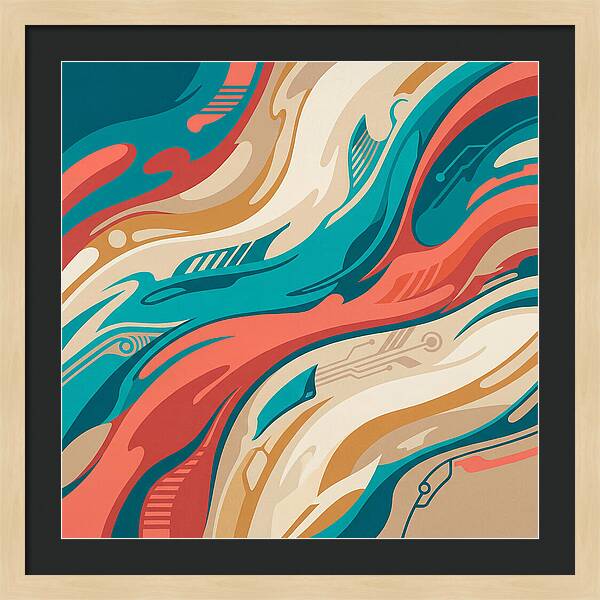 Abstract Flowing Colors