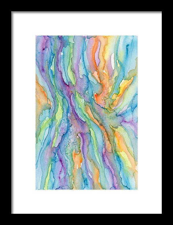 Abstract Flowing Watercolors