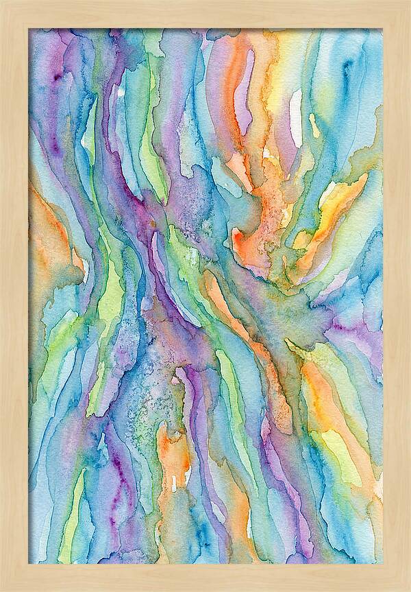 Abstract Flowing Watercolors