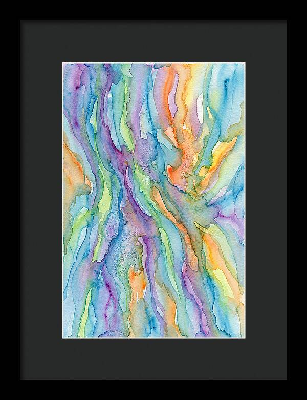 Abstract Flowing Watercolors