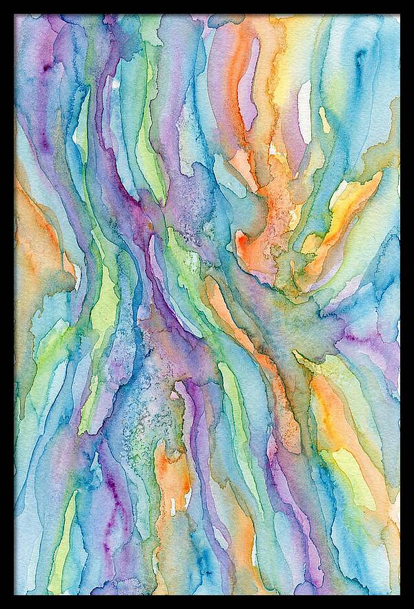 Abstract Flowing Watercolors