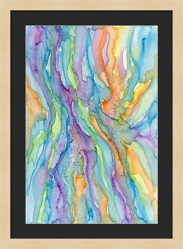 Abstract Flowing Watercolors