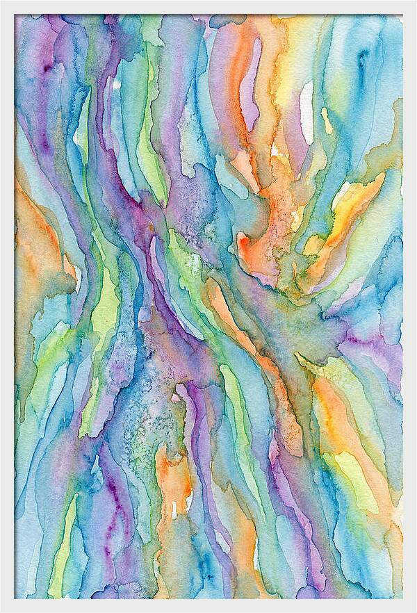 Abstract Flowing Watercolors