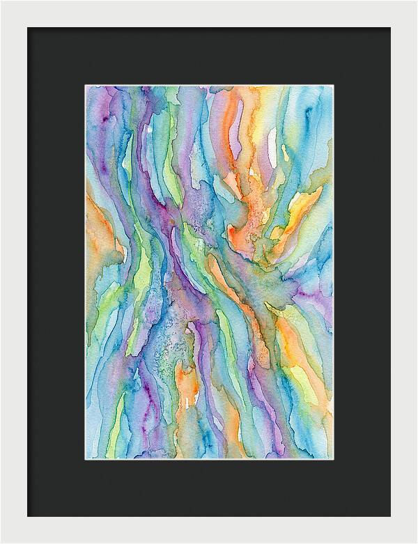 Abstract Flowing Watercolors