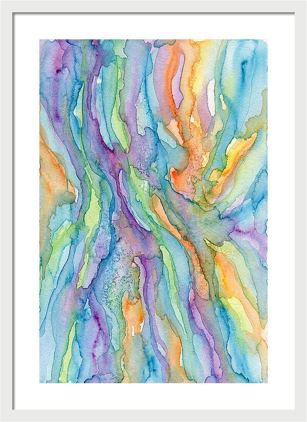 Abstract Flowing Watercolors