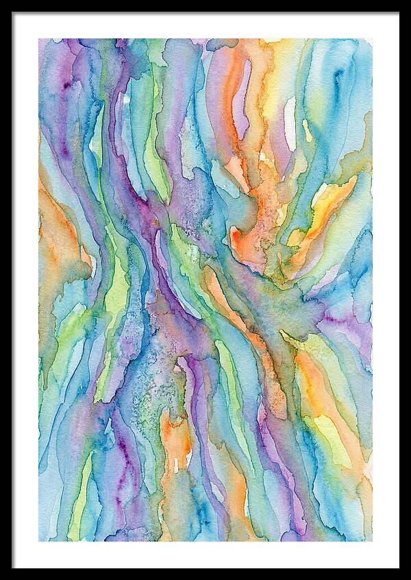 Abstract Flowing Watercolors