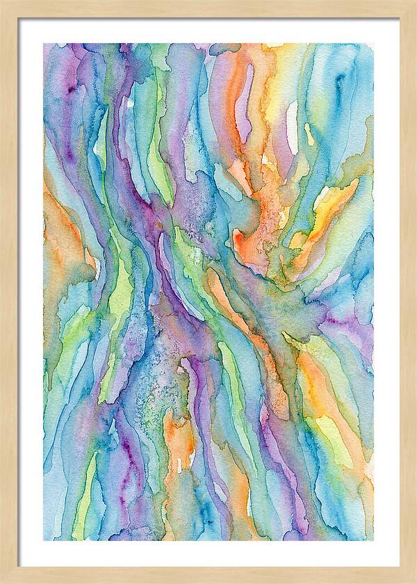 Abstract Flowing Watercolors