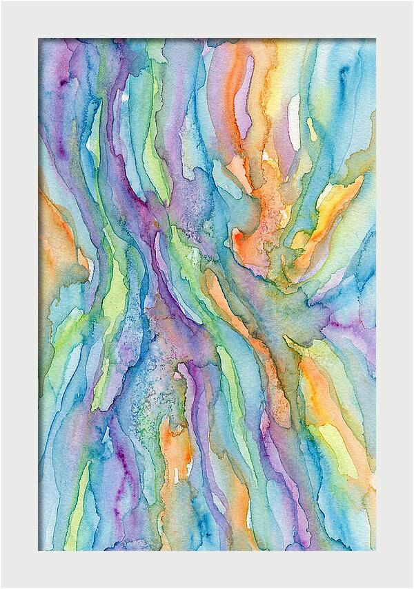 Abstract Flowing Watercolors