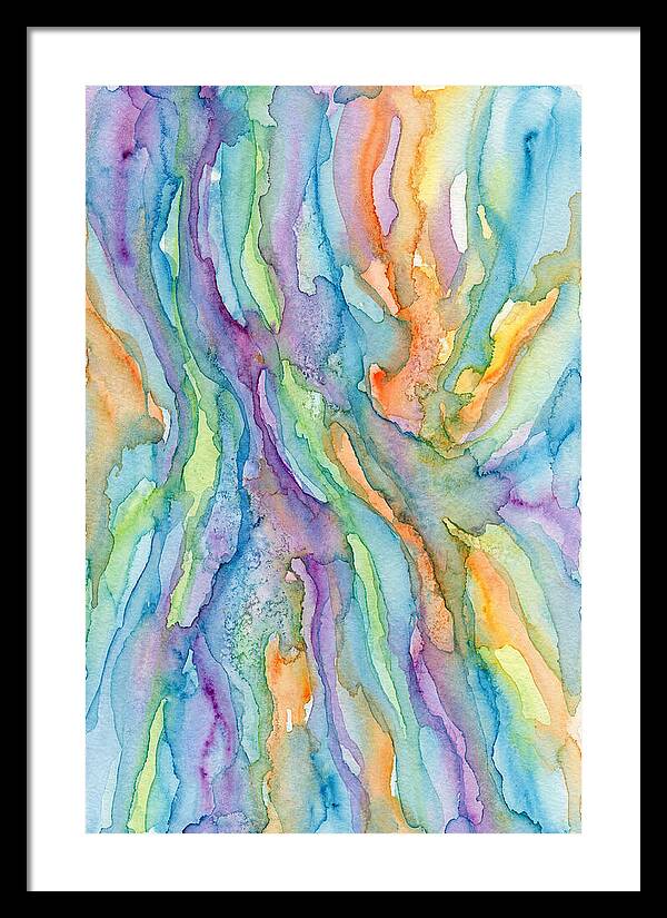 Abstract Flowing Watercolors