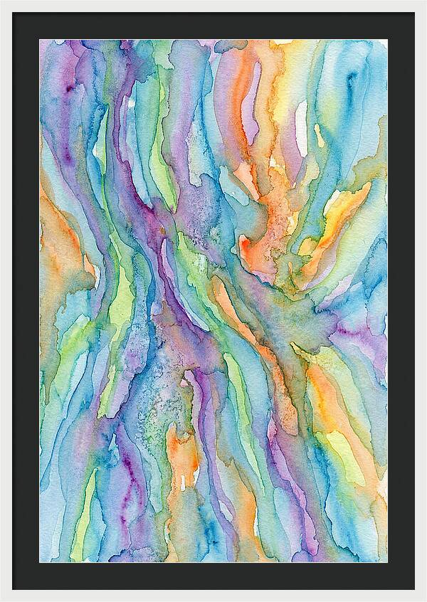Abstract Flowing Watercolors