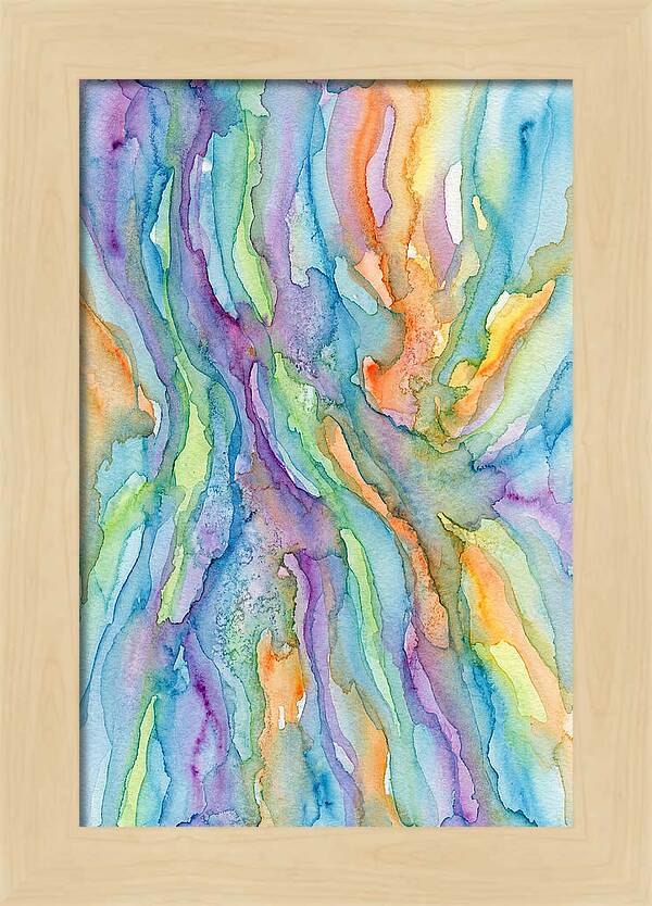 Abstract Flowing Watercolors