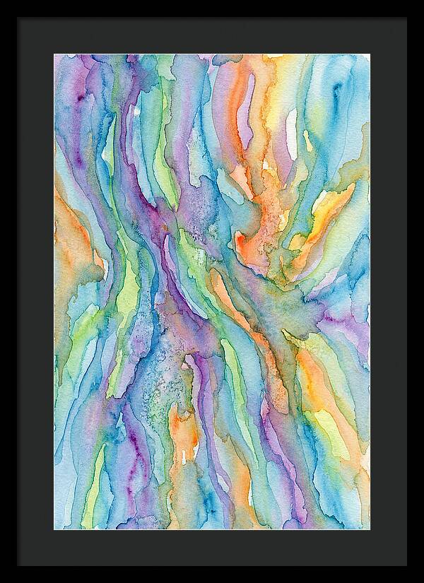 Abstract Flowing Watercolors