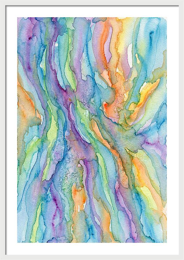 Abstract Flowing Watercolors