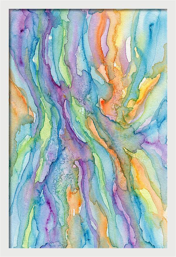 Abstract Flowing Watercolors