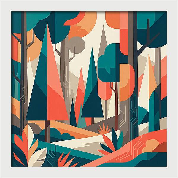Abstract Forest Vibes