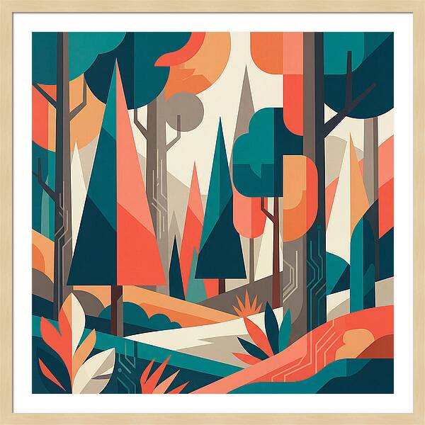 Abstract Forest Vibes