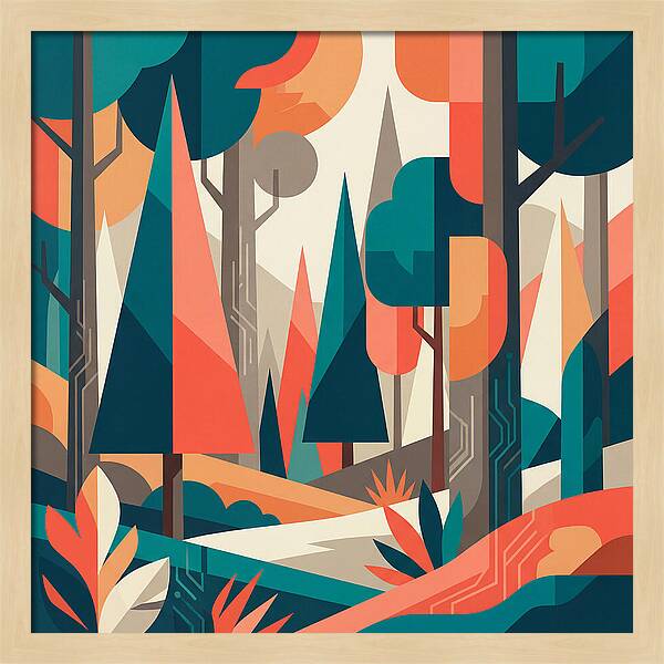 Abstract Forest Vibes