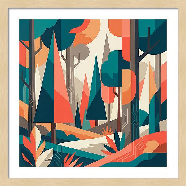 Abstract Forest Vibes