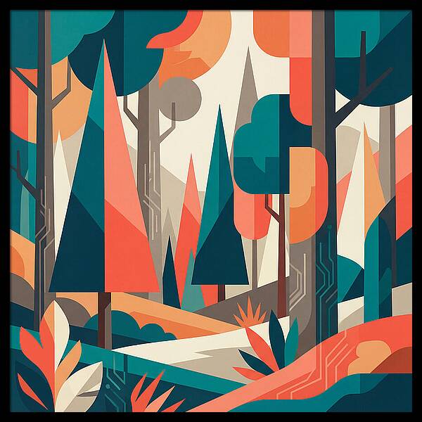 Abstract Forest Vibes