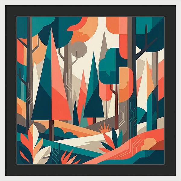 Abstract Forest Vibes