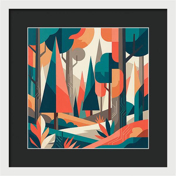 Abstract Forest Vibes