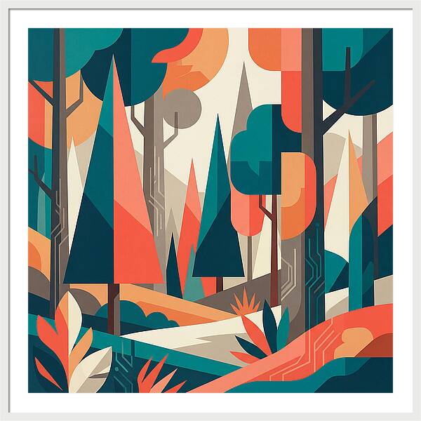 Abstract Forest Vibes