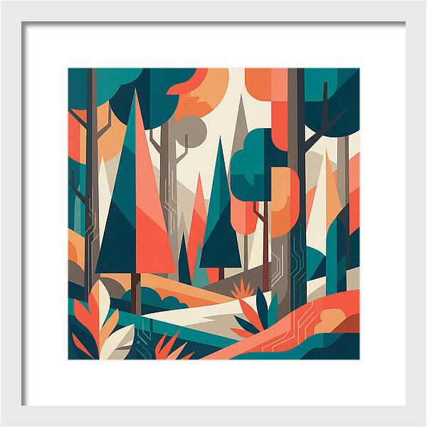 Abstract Forest Vibes