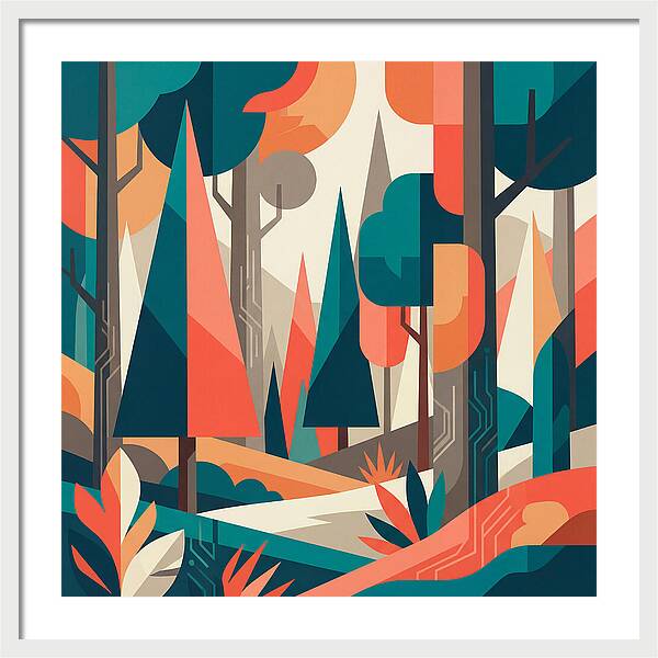 Abstract Forest Vibes