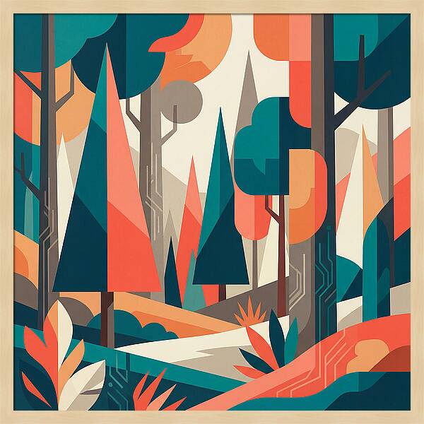 Abstract Forest Vibes