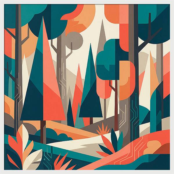 Abstract Forest Vibes