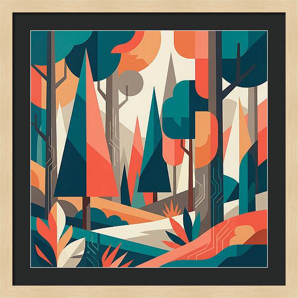 Abstract Forest Vibes