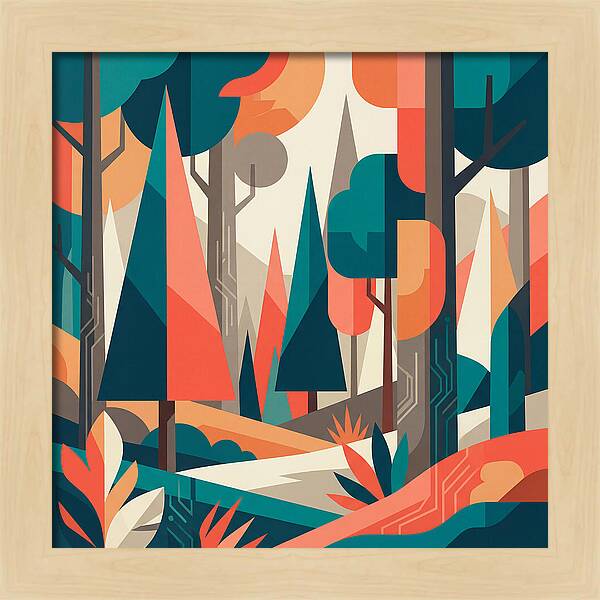 Abstract Forest Vibes