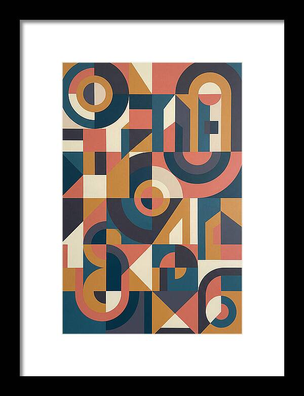 Abstract Geometry In Bold Colors
