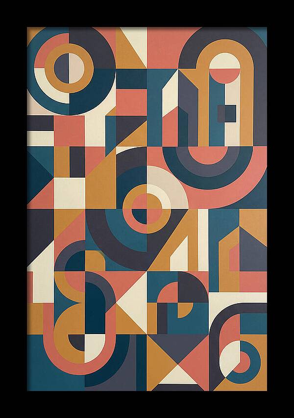 Abstract Geometry In Bold Colors