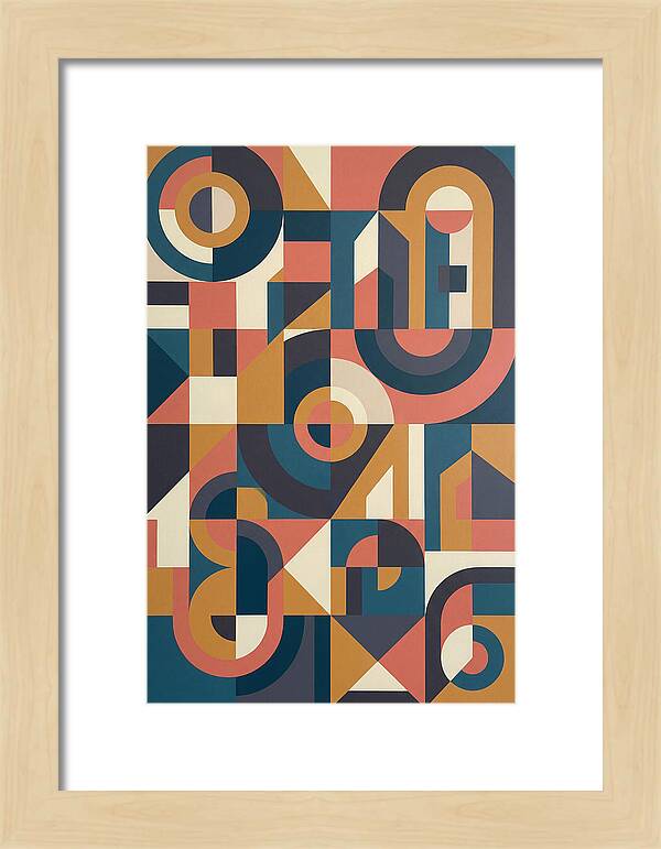 Abstract Geometry In Bold Colors