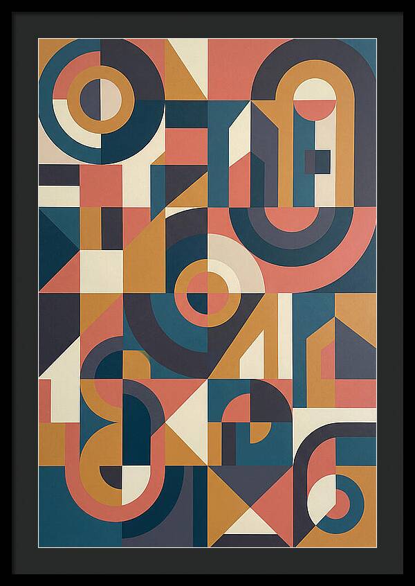 Abstract Geometry In Bold Colors