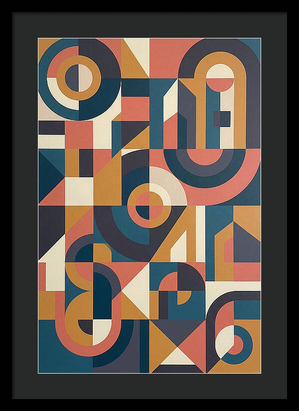 Abstract Geometry In Bold Colors