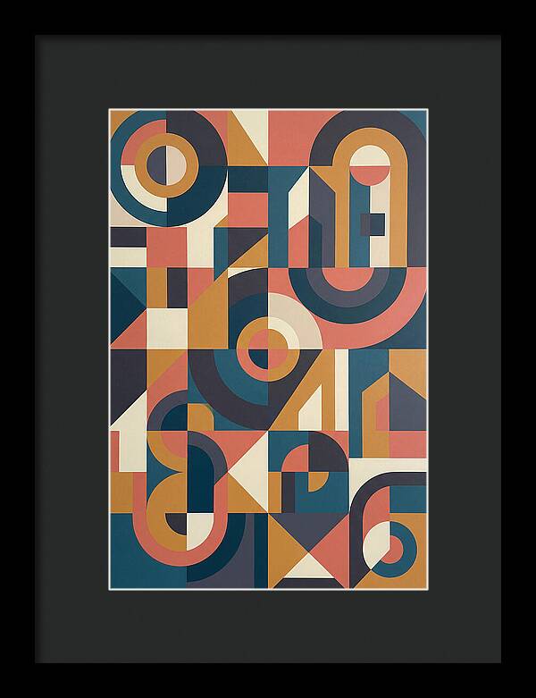 Abstract Geometry In Bold Colors